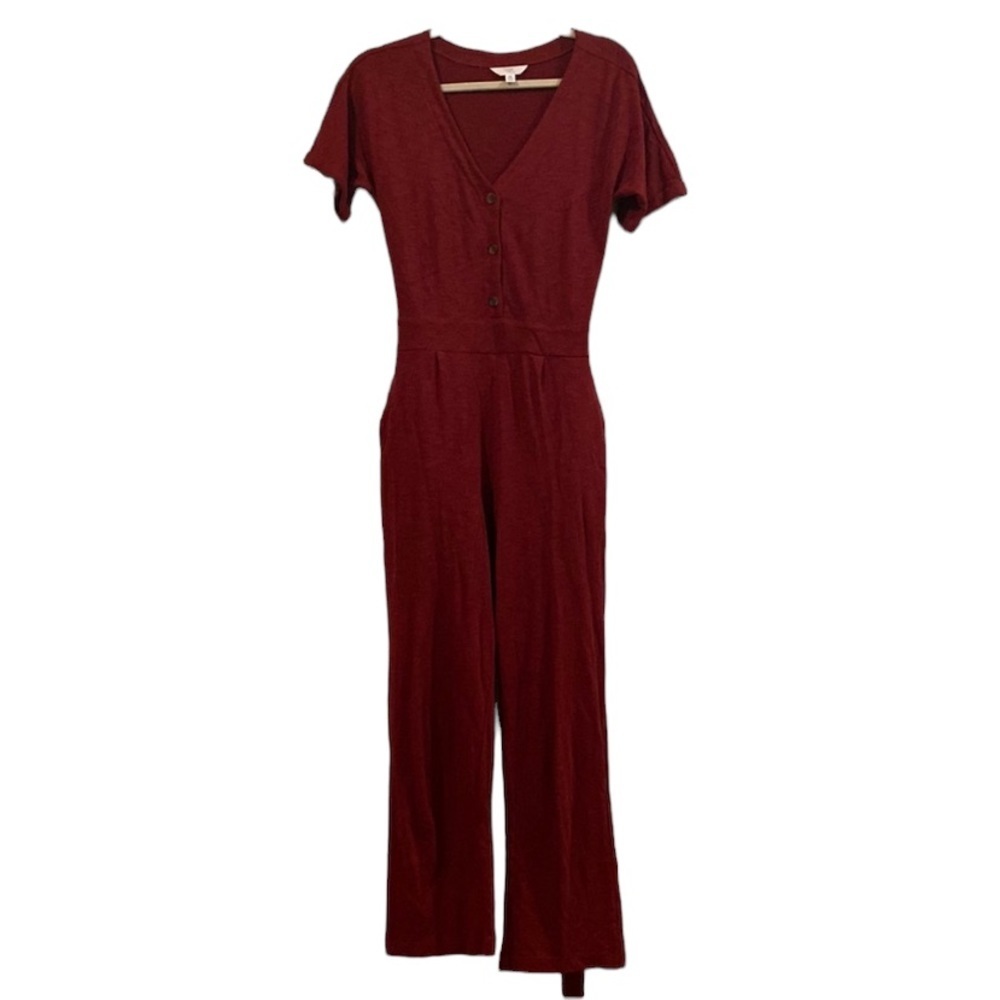 Maroon Jumpsuit. Size XS